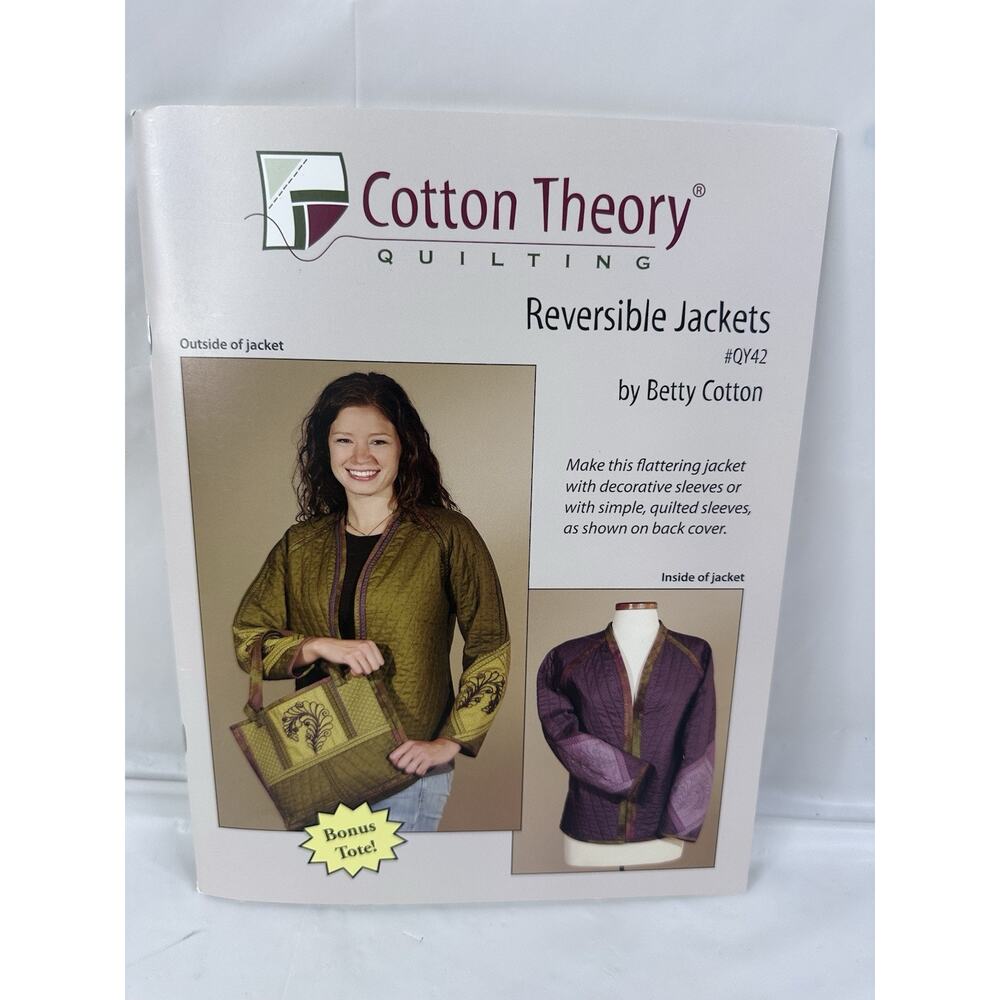 Cotton Theory Quilting Reversible Jackets #QY42 Paperback